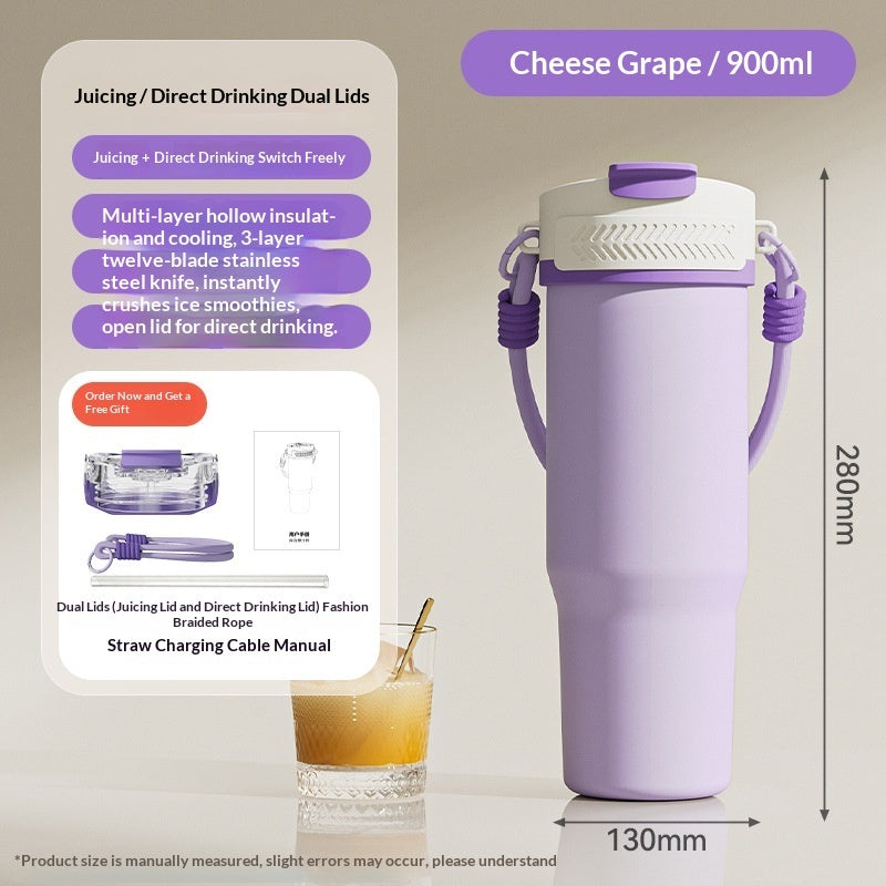 Stainless Steel Insulated USB-Powered Portable Juice Cup