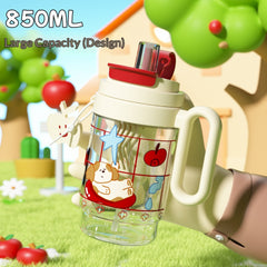 Plastic New-style Large-capacity Handled Water Bottle