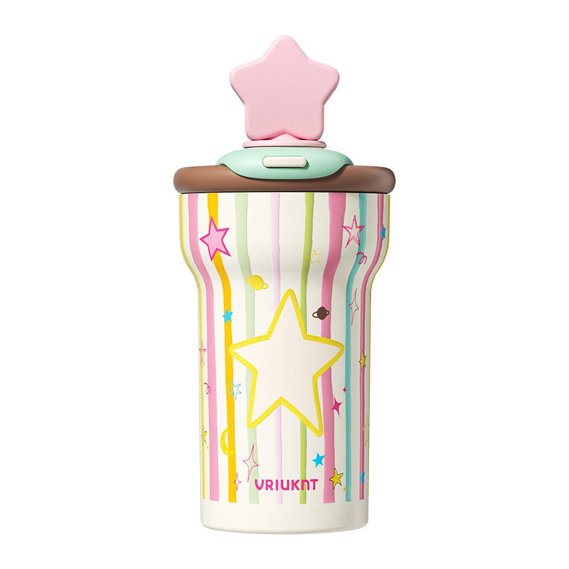 VKT Insulated Cup New Straw-top Water Bottle Ceramic