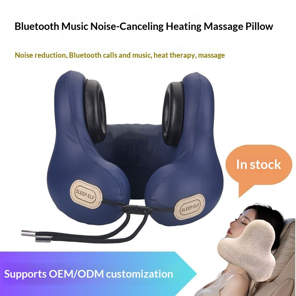 Music Massage Pillow Sleep Bluetooth U-shaped