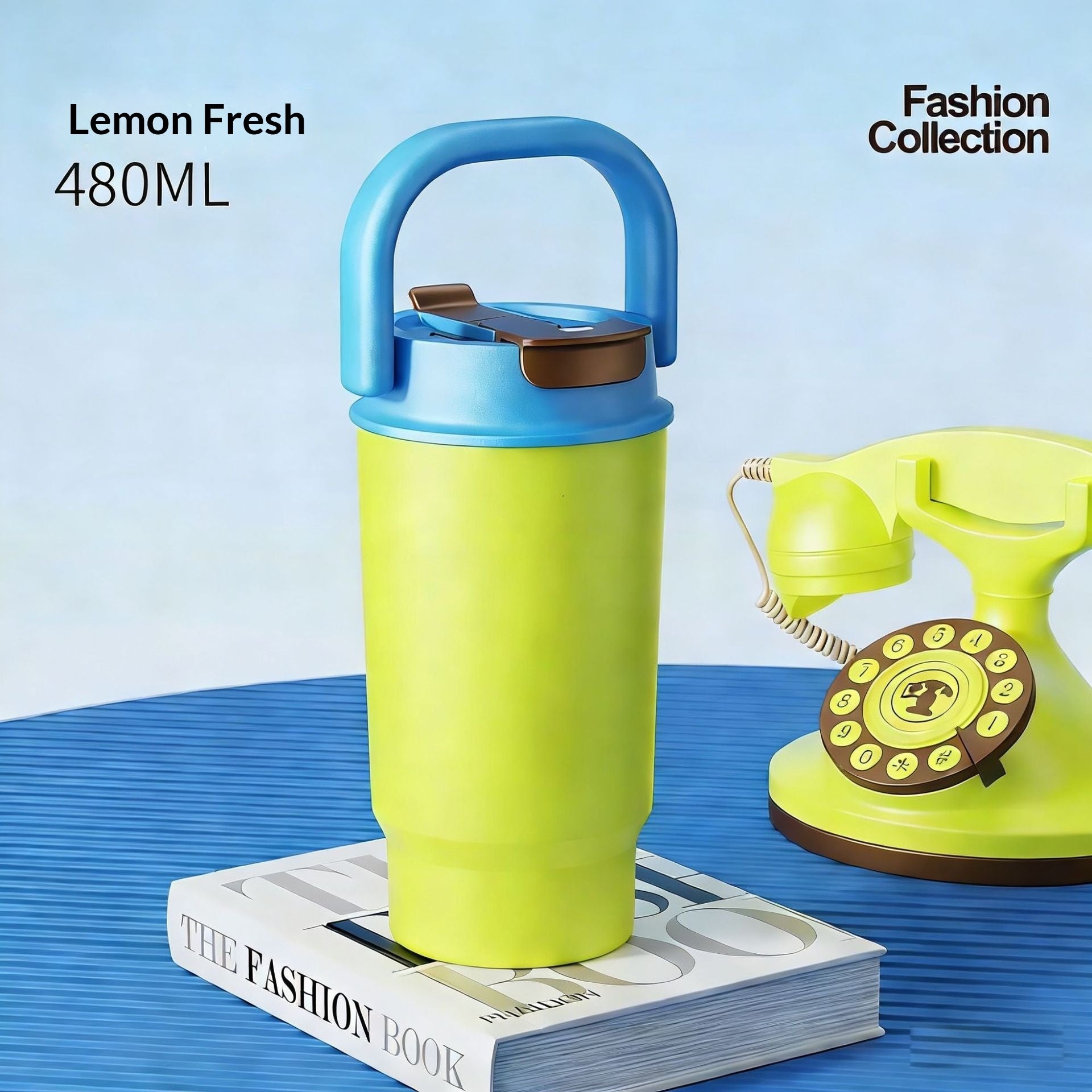 Handheld Portable Double-drink Straw Cup