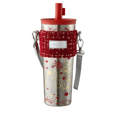 Pure Titanium Insulated Cup With Straw Large-capacity Portable Coffee Mug