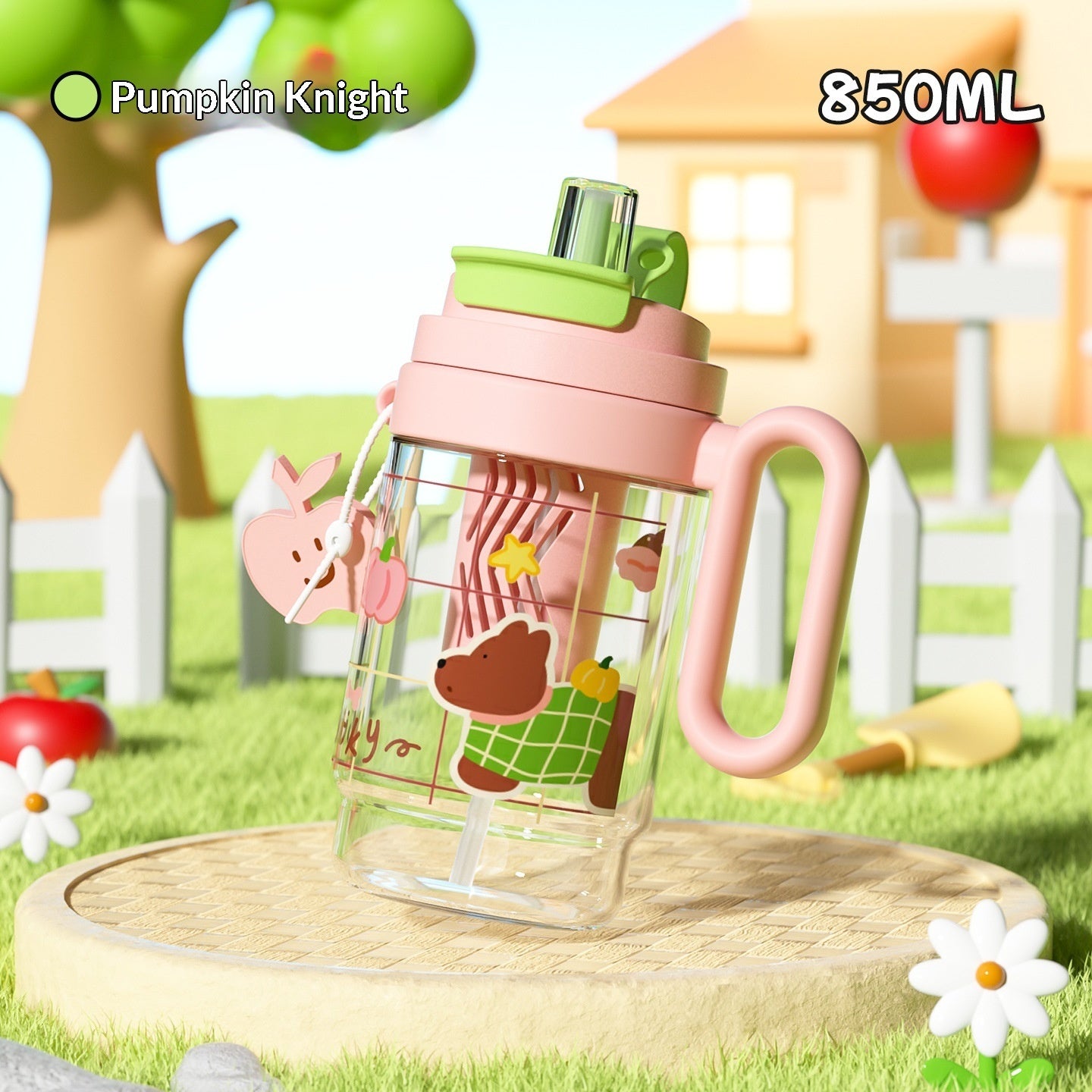 Plastic New-style Large-capacity Handled Water Bottle