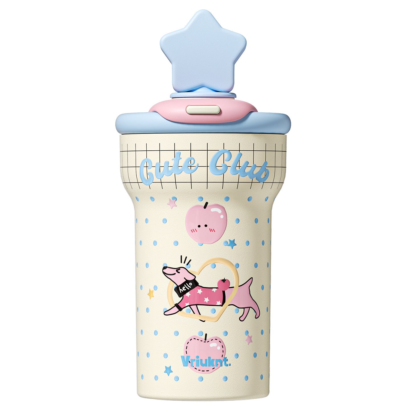 VKT Insulated Cup New Straw-top Water Bottle Ceramic