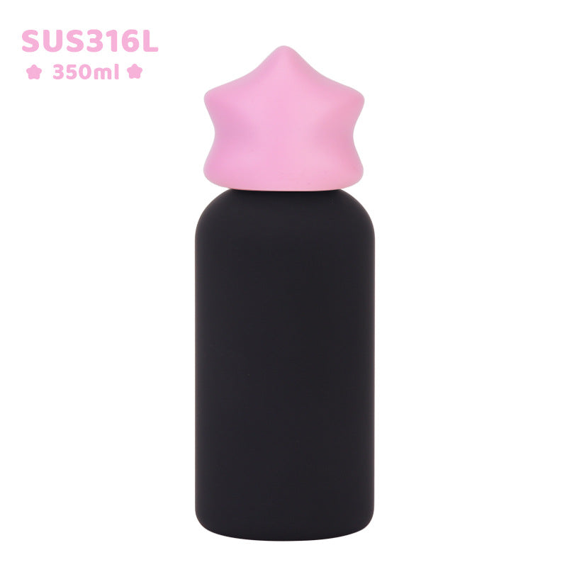 Small Stainless Steel Insulated Portable Travel Water Bottle Creative Childrens Drinking Cup
